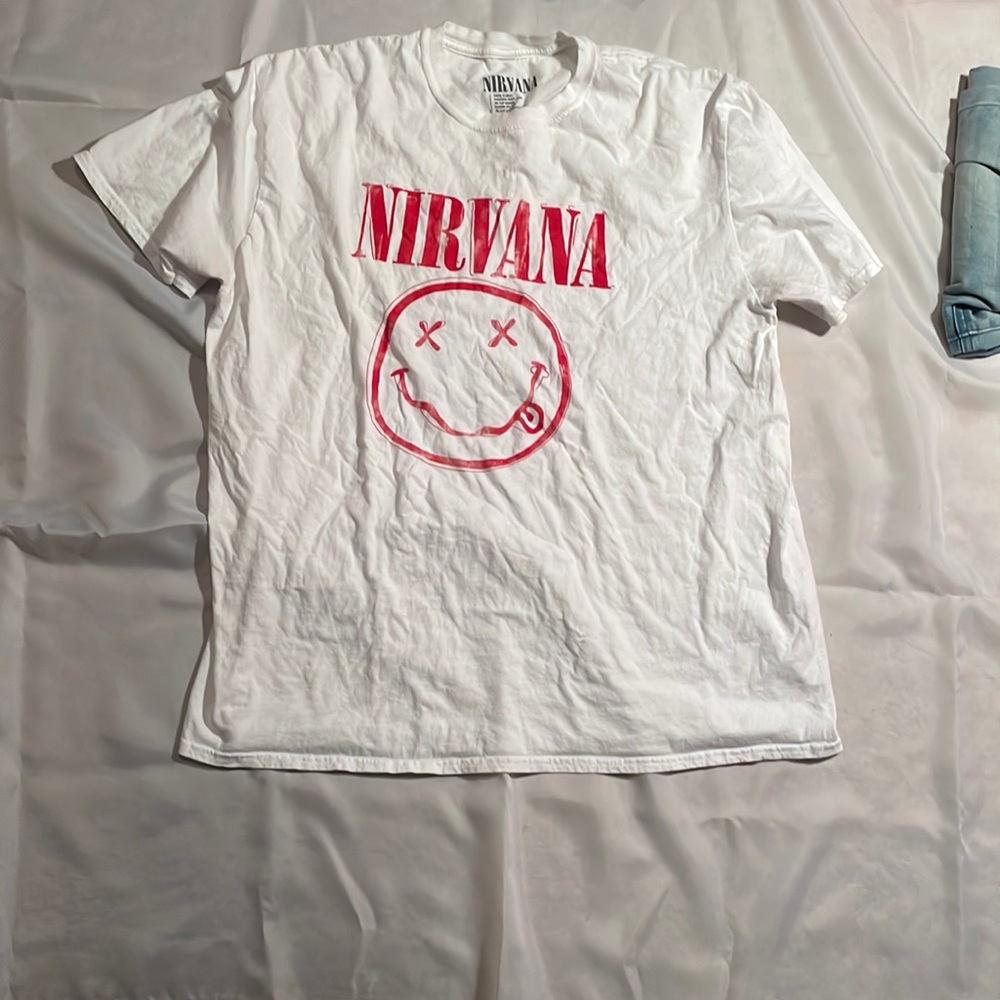 Nirvana White T-Shirt